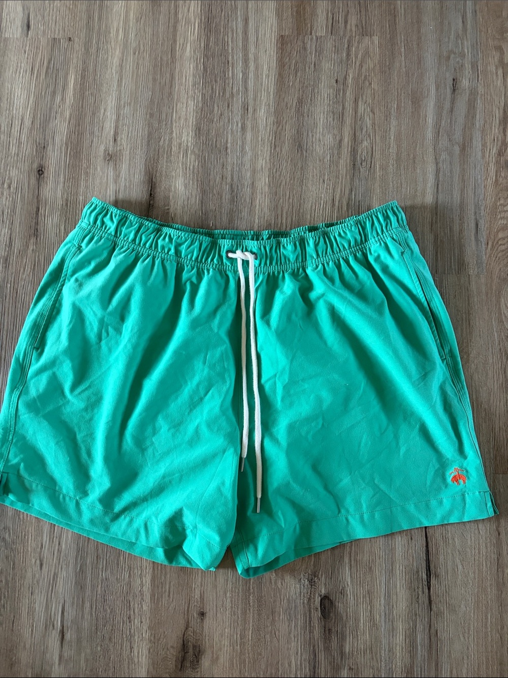 Brooks Brothers Mint Green Swim Trunks with Drawstring